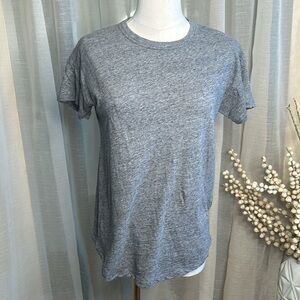 Madewell Grey Tee Shirt Drop Sleeve Sz xs